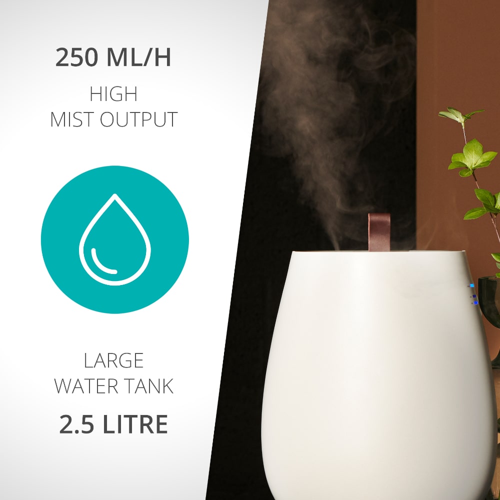 Duux Tag 2 Ultrasonic Cool Mist Humidifier 6LDay Large Water Tank - Aerify
