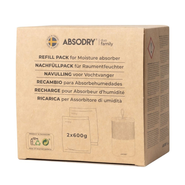 Absodry Duo FamilyHanger Refill Pack 2 x 600g Bags - Aerify