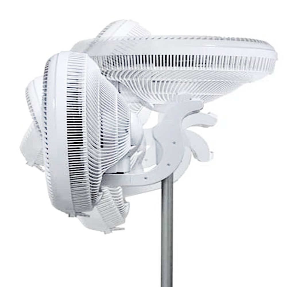 EcoAir Kinetic Low Energy 14 DC Pedestal Fan Head Tilt - Aerify