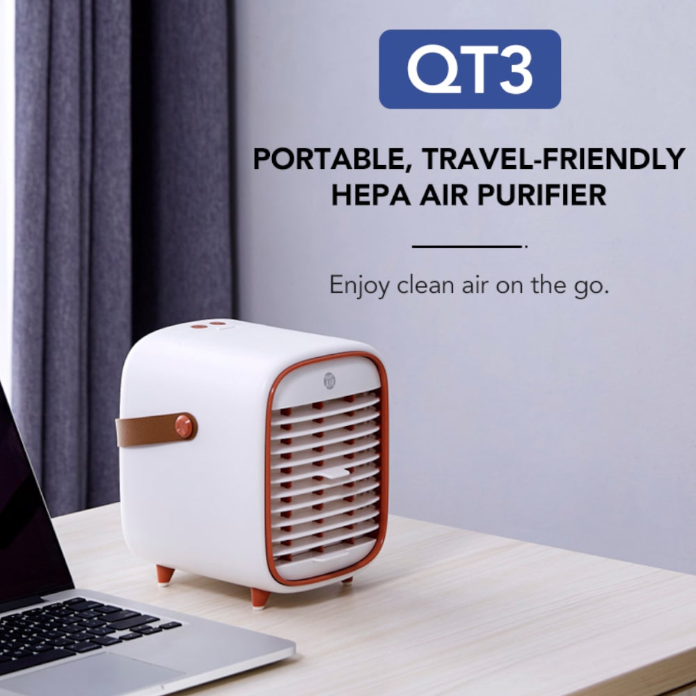 Smart Air QT3 Portable Air Purifier & Cooling Fan Travel-friendly - Aerify