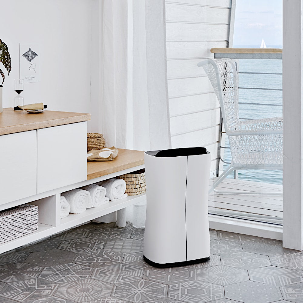 Stadler Form Theo Air Dehumidifier Refrigerant In Bathroom - Aerify