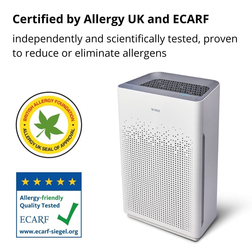 Winix Zero S Air Purifier ECARF And Allergy UK Certifications - Aerify
