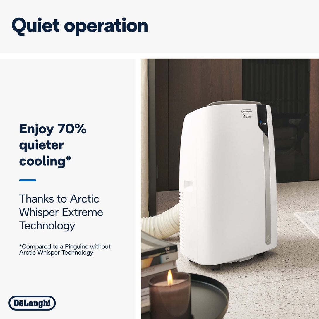 De'Longhi Pinguino EX93 Portable Air Conditioner & Dehumidifier Quiet Tech - Aerify