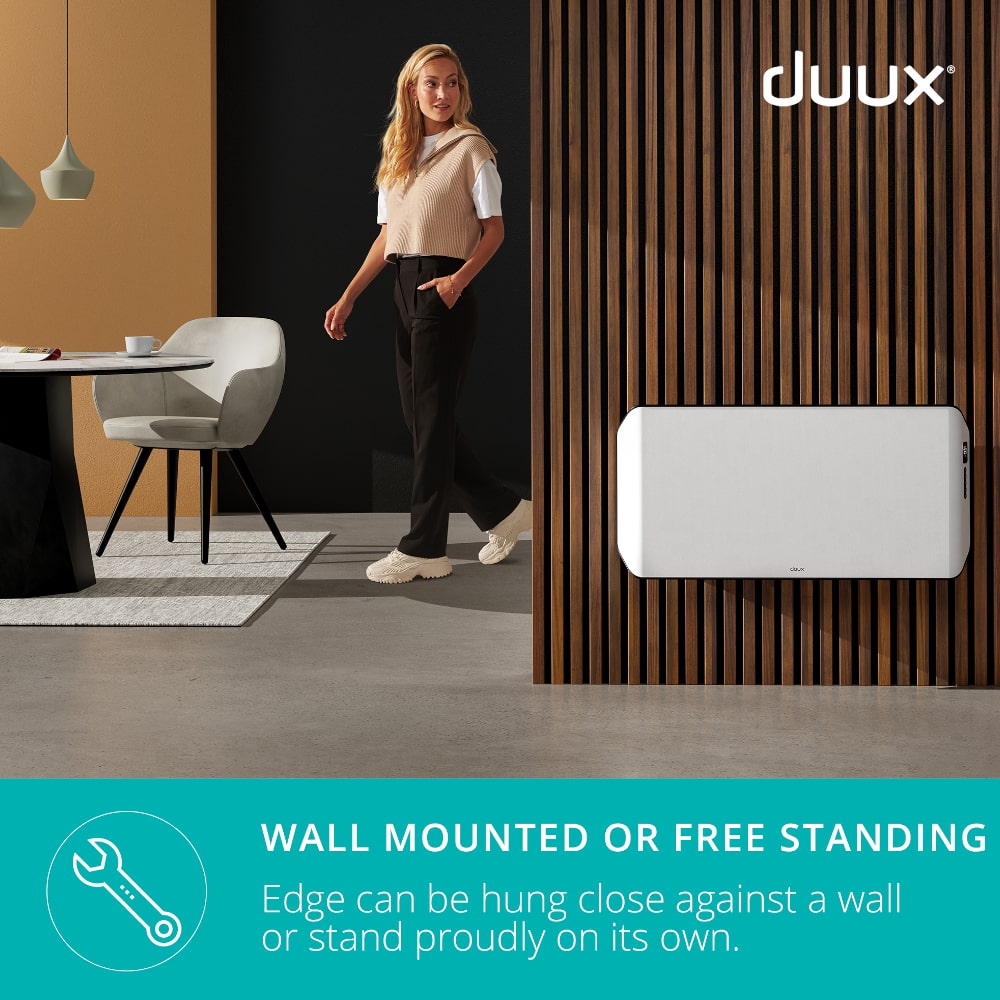 Duux Edge 1000 Smart Convection Heater 1000 Watts White Wall-Mounted - Aerify