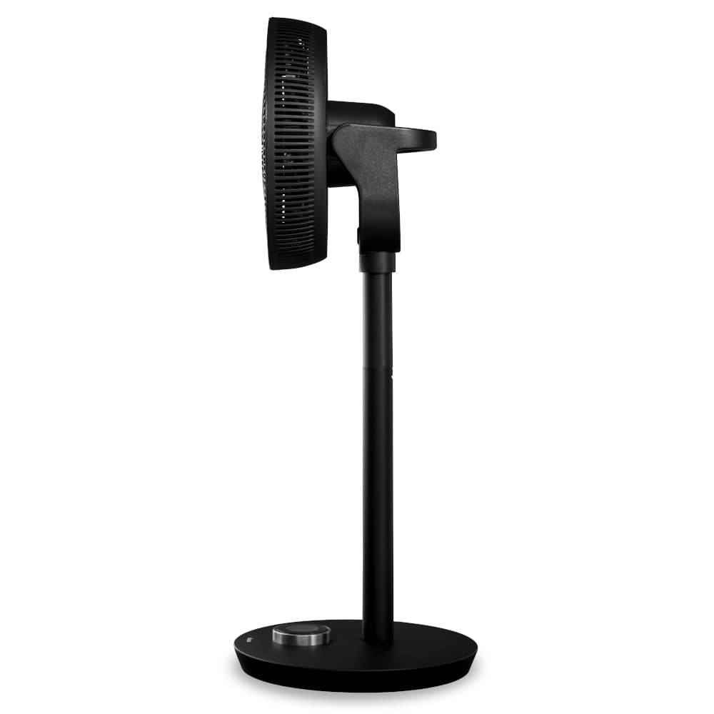 Duux Whisper Flex Smart Pedestal & Table Fan Black Front Side - Aerify