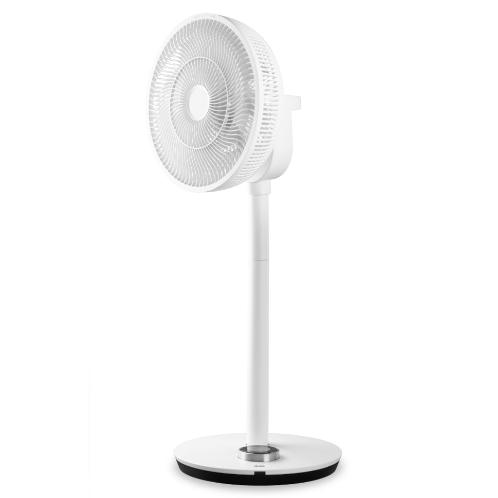 Duux Whisper Flex Smart Pedestal & Table Fan White Front Side - Aerify