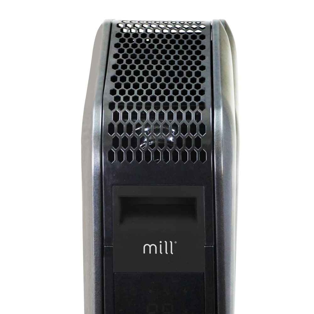 Mill Gentle Air Oil Filled Portable Floor Standing Radiator - 1000 Watts Black Grille - Aerify