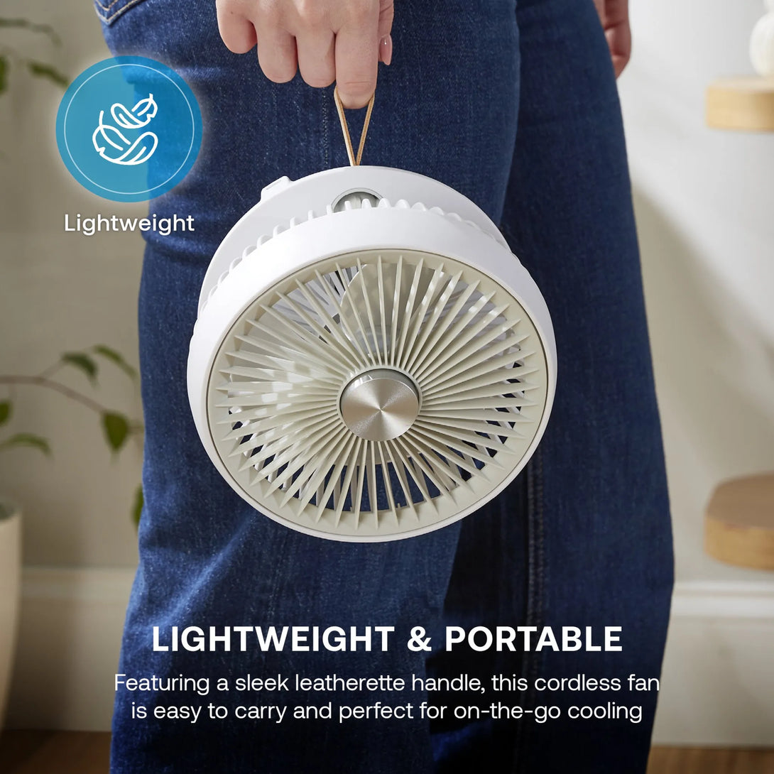 Dimplex DXRCFN Rechargeable Cordless Desk Fan With 36 dB Quiet Cooling ...
