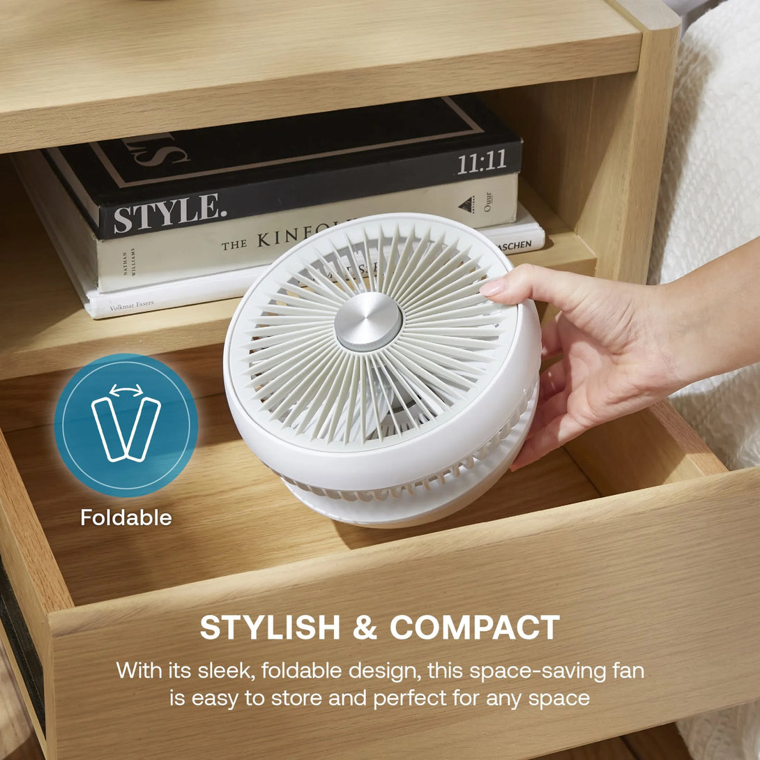 Dimplex DXRCFN Rechargeable Cordless Desk Fan With 36 dB Quiet Cooling ...