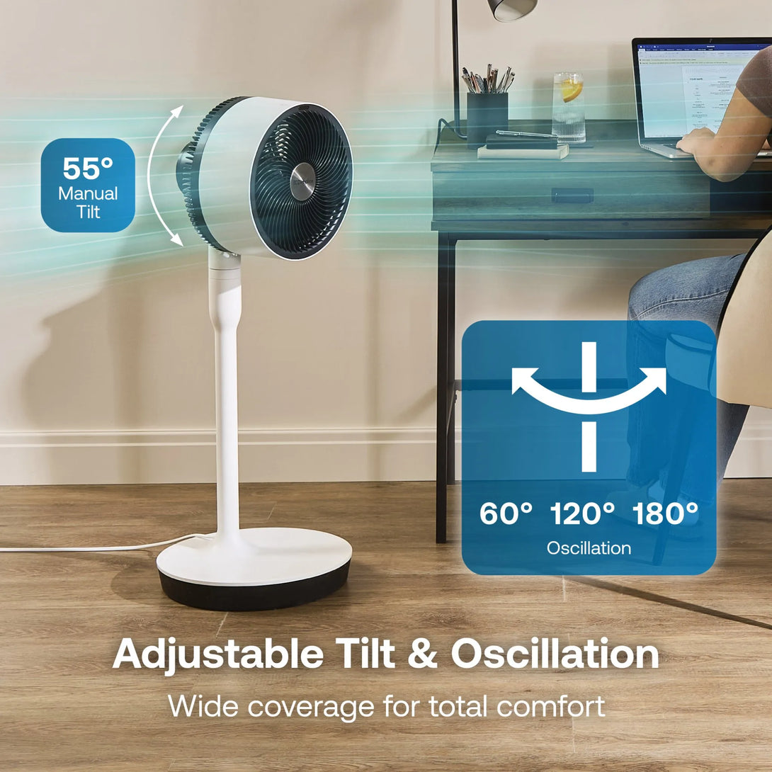 Dimplex Duocool DXACF001 Smart 2‑in‑1 Fan With Wi‑Fi & 180° Oscillation ...