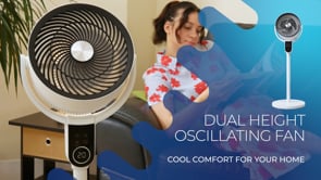 Vybra Oscillator Dual Height Pedestal Fan Video - Aerify