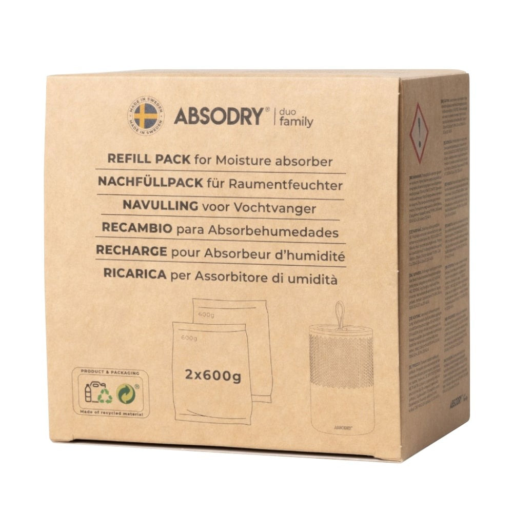 Absodry Duo FamilyHanger Refill Pack 2 x 600g Bags - Aerify