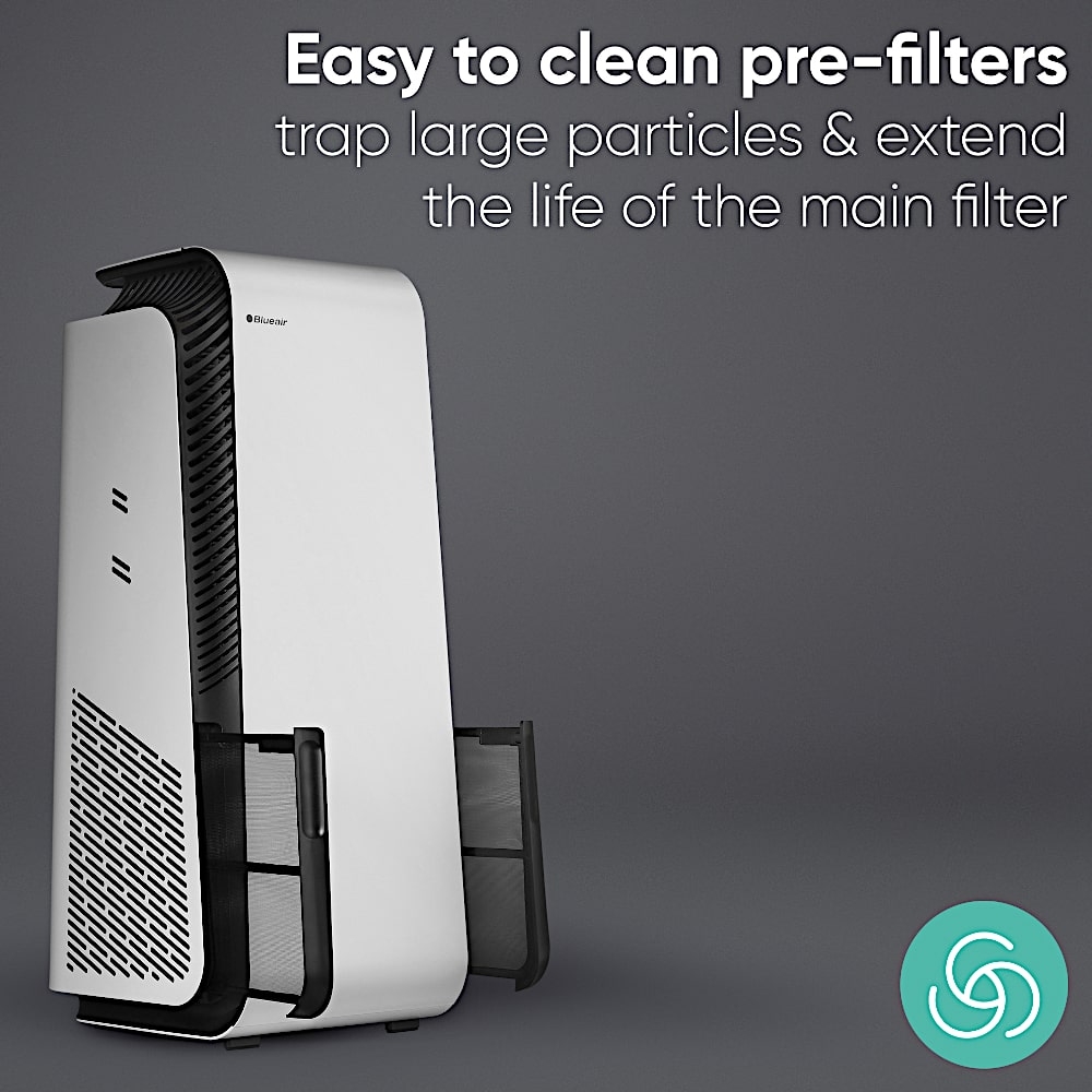 Blueair HealthProtect™ 7740i Air Purifier Easy To Clean Prefilters - Aerify