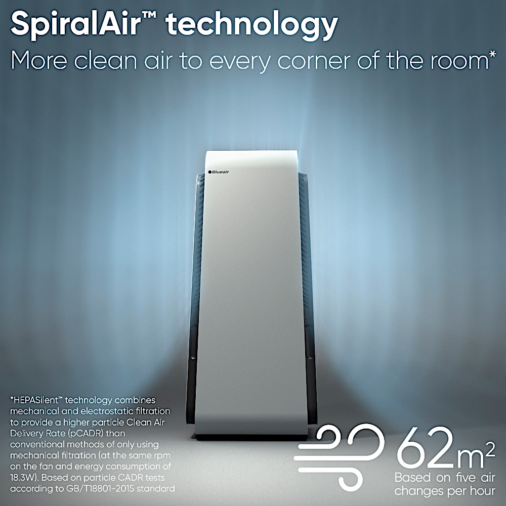 Blueair HealthProtect™ 7740i Air Purifier SpiralAir Technology - Aerify