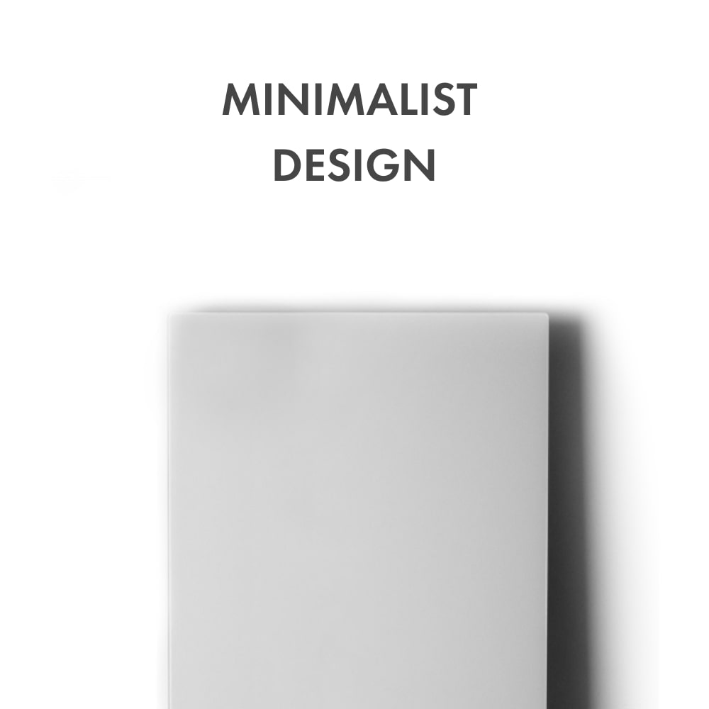 Boldr Kelvin Standard Smart Infrared Electric Heater White 450 Watts Minimalist Design - Aerify