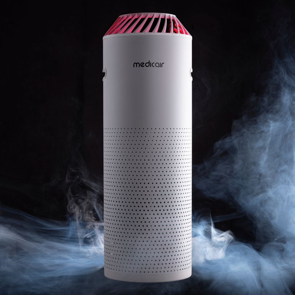MedicAir Pro Air Purifier HEPA Activated Carbon UV-C Light With Smoke  - Aerify