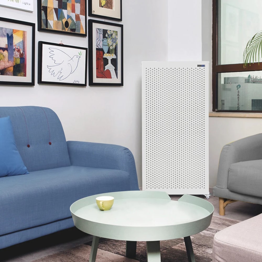 Smart Air Blast Mk II Air Purifier In Living Room - Aerify