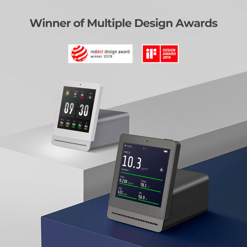 Smart Air QP Pro 5-In-1 Air Quality Monitor Design Awards Winner - Aerify