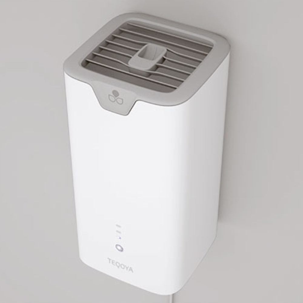 TEQOYA ALANA™ Electrostatic Air Purifier With Low Energy Active Filter On Wall - Aerify