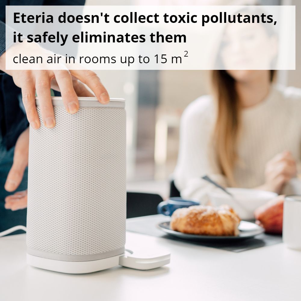 Vitesy Eteria Portable Smart Air Purifier And Monitoring System Eliminates Air Pollutants In Safe Way - Aerify