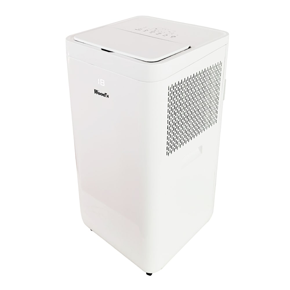 Woods AC Milan 7K WiFi Enabled Portable Air Conditioner Side Flap Closed - Aerify