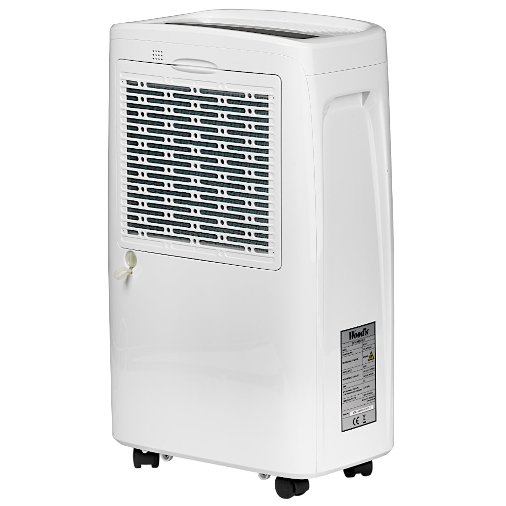 Woods MDX14 Air Dehumidifier Refrigerant 10LDay Back Side - Aerify